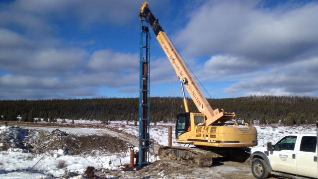 Driving Piles | Bridge Construction & Mat Rental - Great Northern Bridgeworks