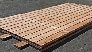 wooden access mat