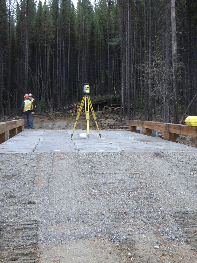 workers conducting a bridge inspection in BC