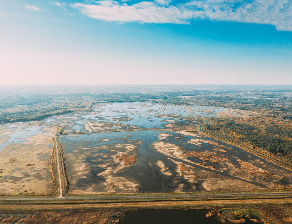 Land reclamation site in British Columbia