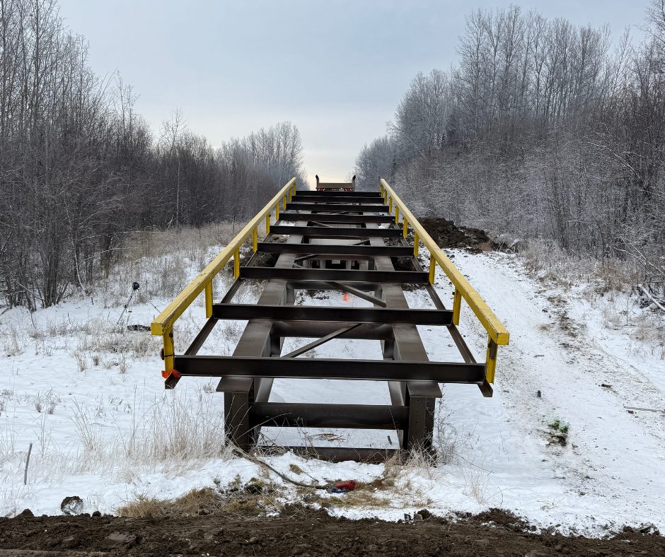 mining site temporary bridge rental