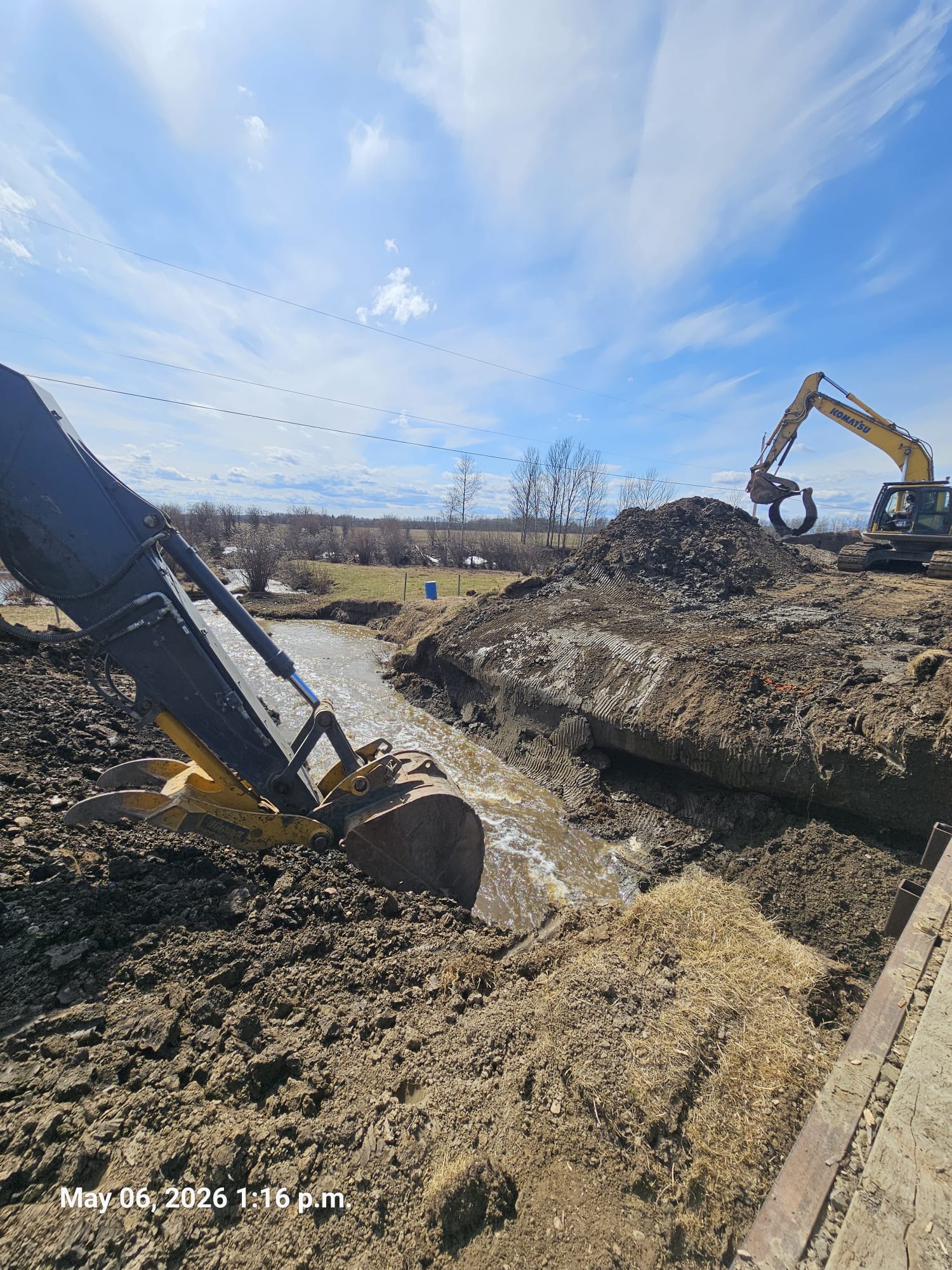 Great Northern Bridgeworks emergency culvert repair 2 emergency culvert repair by Great Northern Bridgeworks in progress