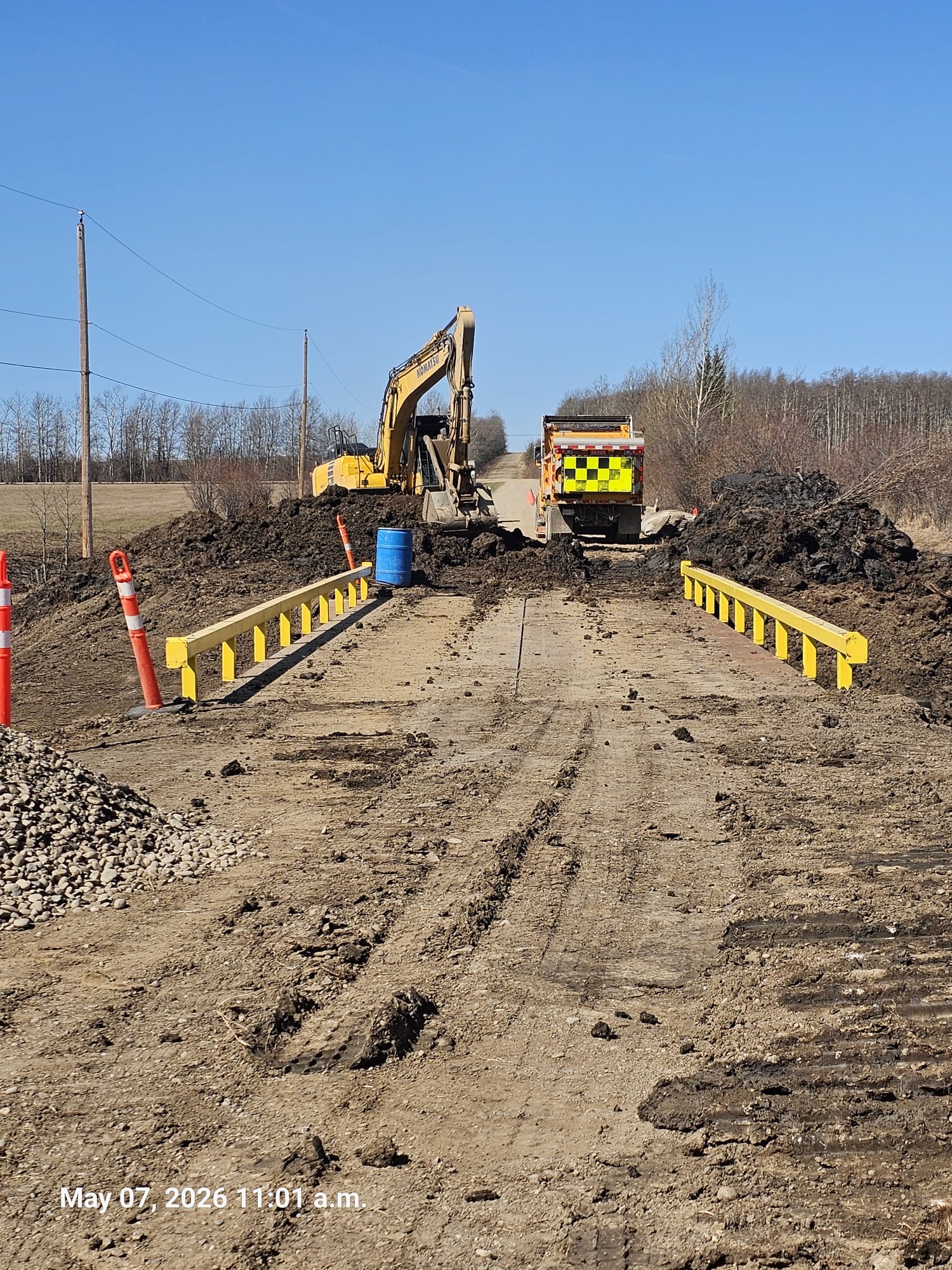 Great Northern Bridgeworks emergency culvert repair 9 emergency culvert repair by Great Northern Bridgeworks in progress